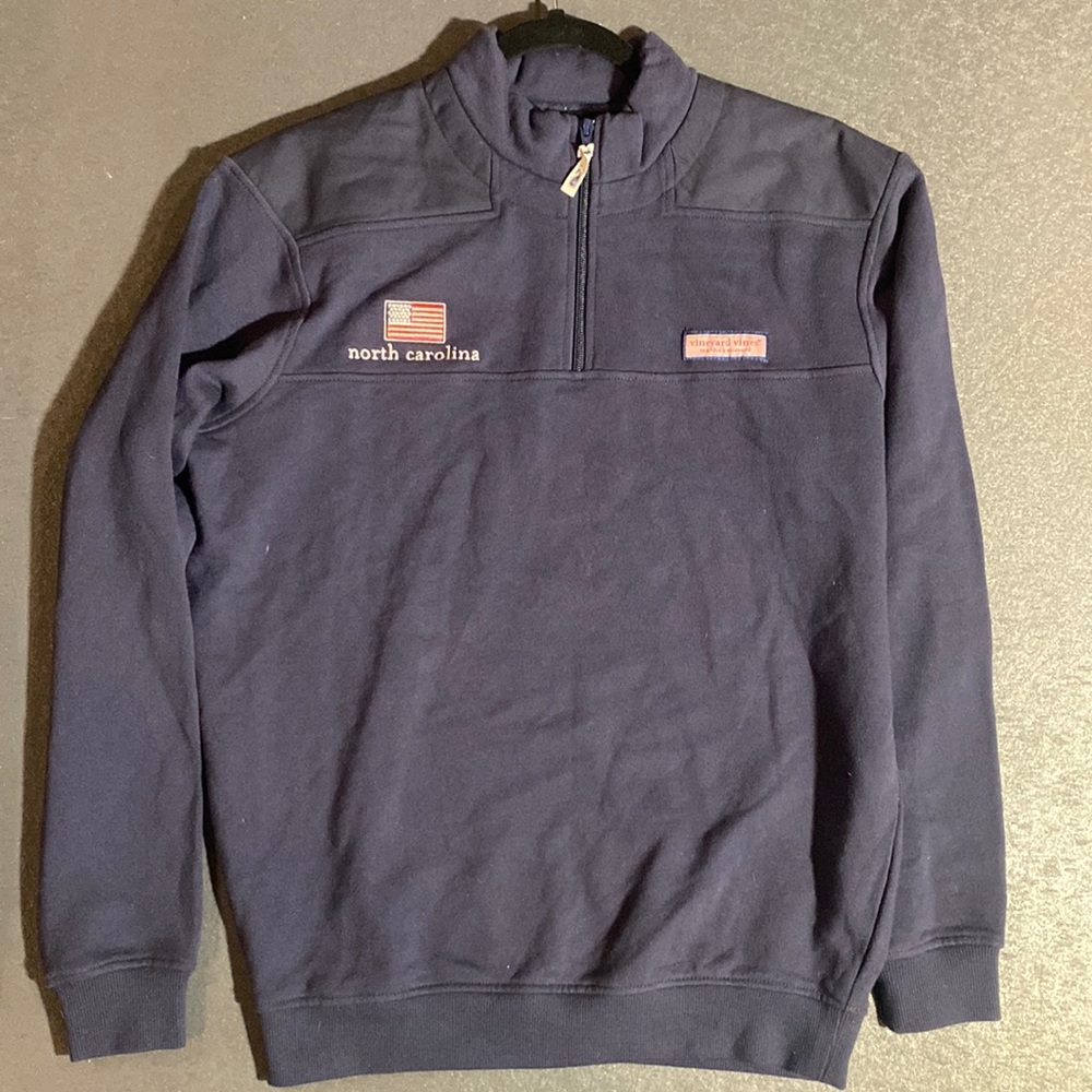 Vineyard Vines North Carolina American Flag Embroidered Shep Shirt